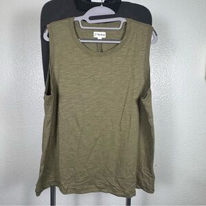 The Row Olive Sleeveless Muscle Tee